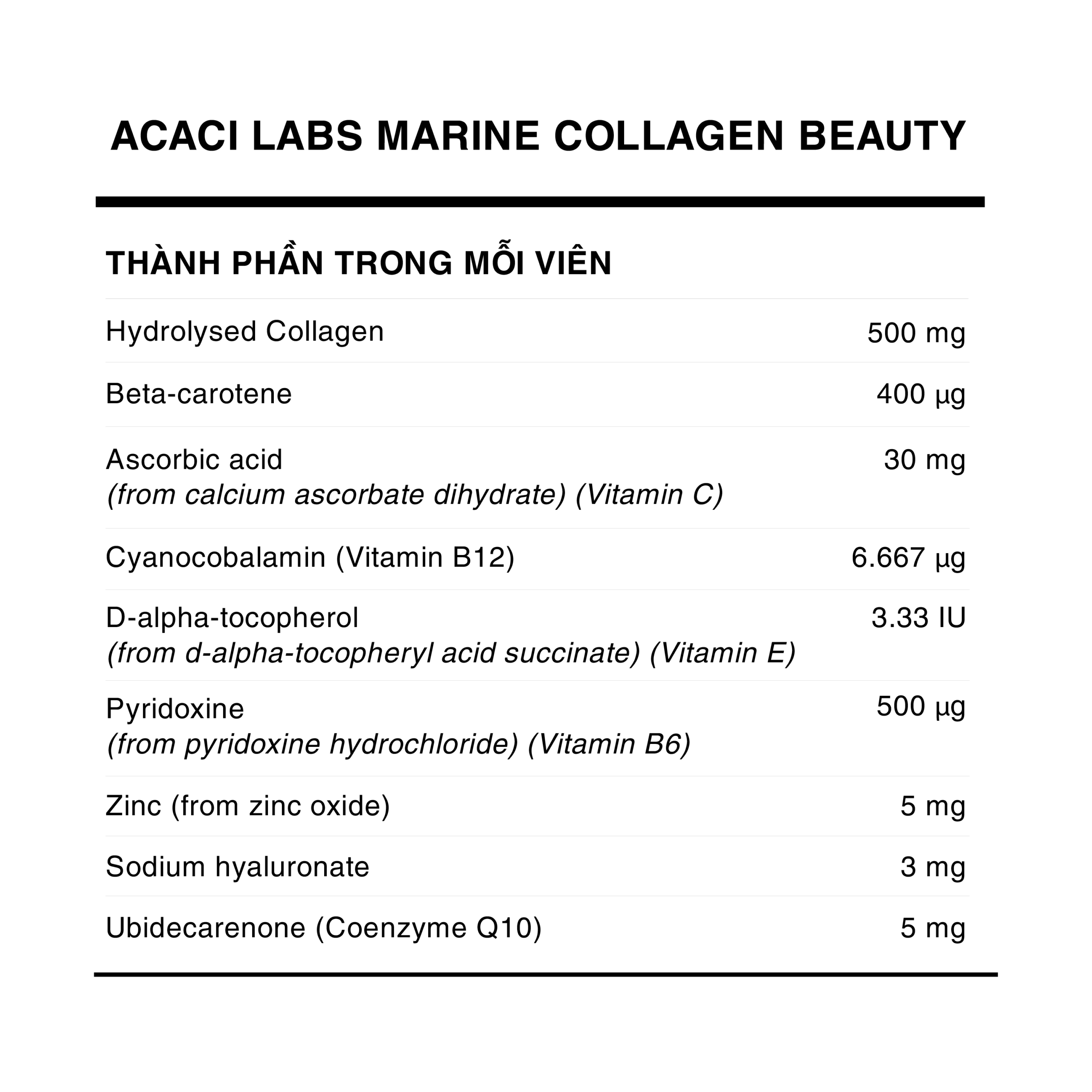 Marine Collagen Beauty – Hỗ trợ cho da, tóc, móng tay khỏe mạnh – Hộp 90 viên